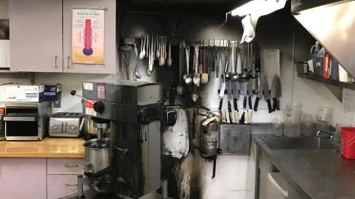 The kitchen fire was reported shortly after 11 p.m. and quickly put out, according to fire officials.