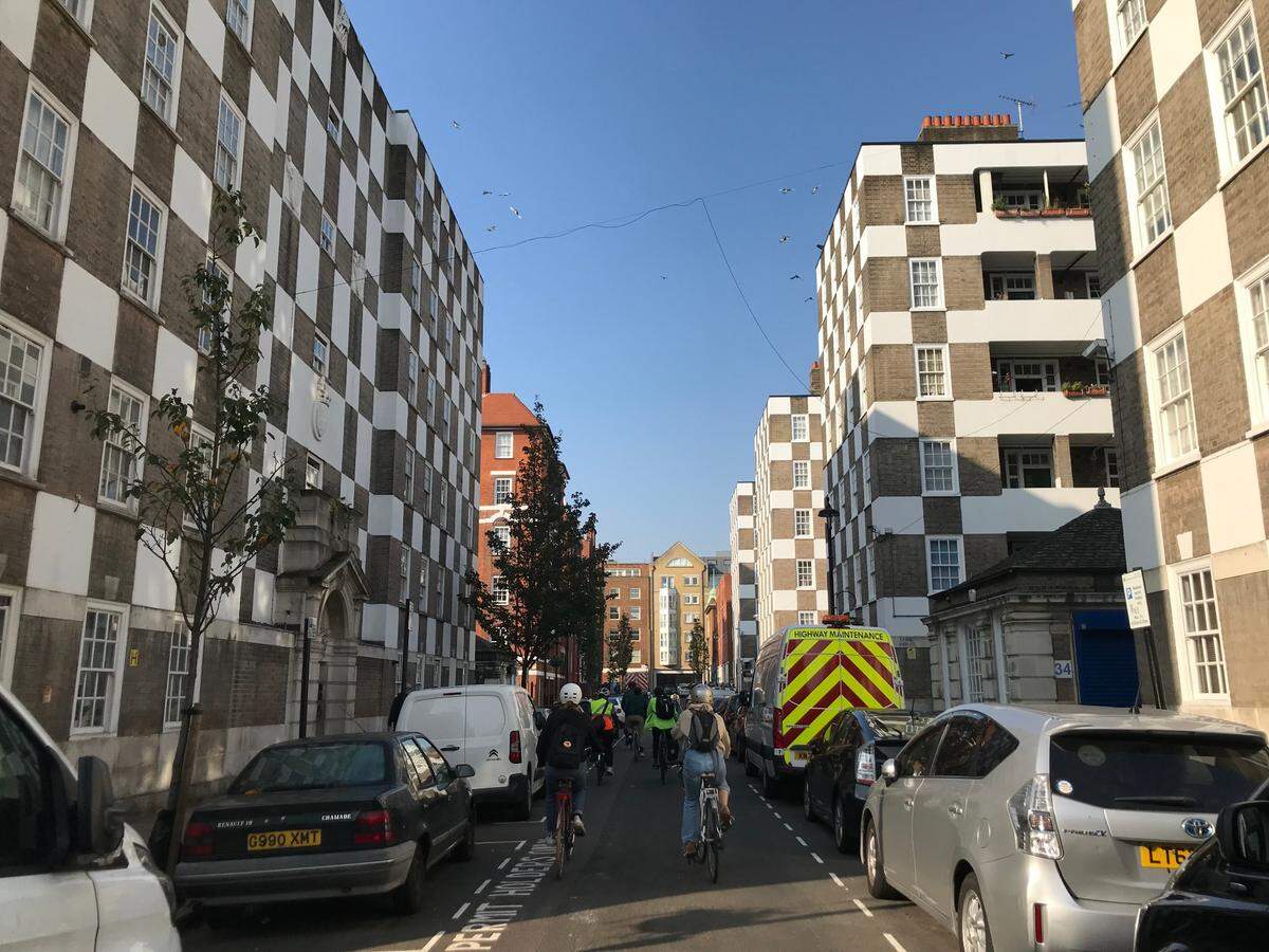 Public housing estates in Pimlico, West London.