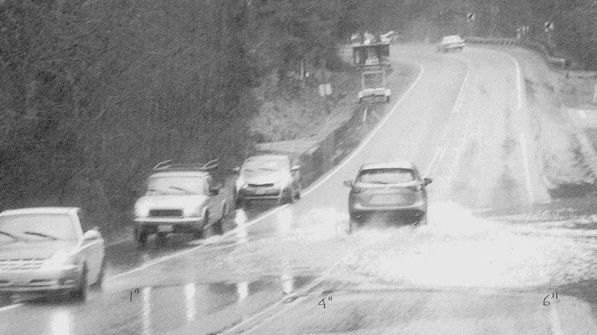 Thurston County has closed a lane of Hawks Prairie Road NE due to water over the roadway.