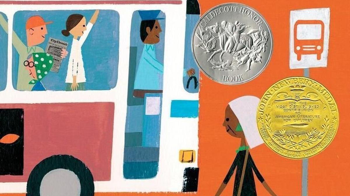“Last Stop on Market Street” by Matt de la Pena, the featured author for Lacey Loves to Read, won the 2016 Newberry Medal.