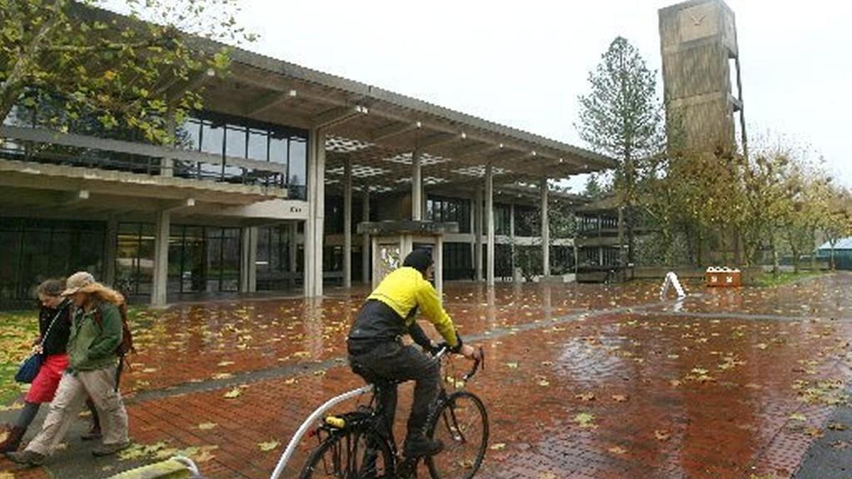 
Olympian file photo of the Daniel J. Evans Library and Lecture Hall at The Evergreen State College in Olympia. 
