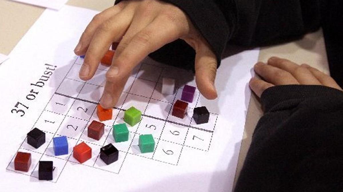 Staff file, 2008: Math games and activities will be the highlight of Evergreen Elementary School’s upcoming Family Math Night.