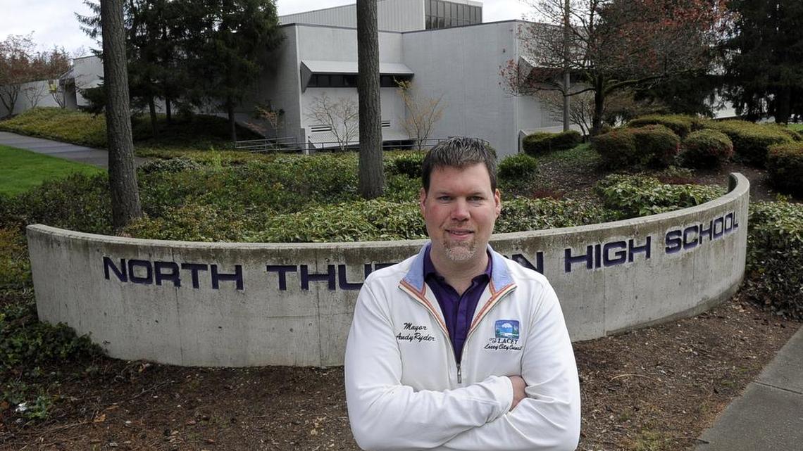 Andy Ryder, Lacey’s mayor and North Thurston graduate, is championing changing the North Thurston School District’s name to Lacey Public Schools. It’s an idea supported by outgoing Superintendent Raj Manhas, with concerns voiced by some Thurston alumni.