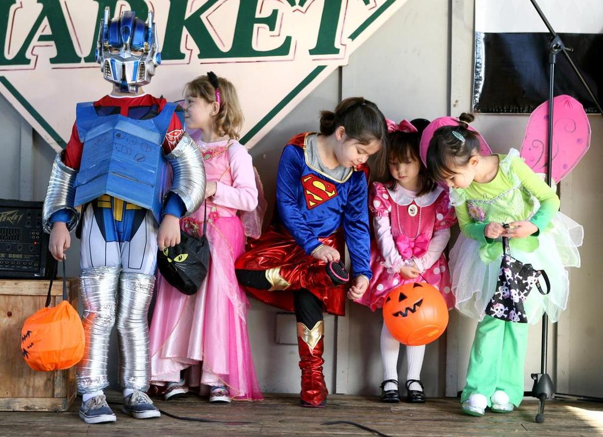 The Olympia Farmers Market's costume contest is a Halloween tradition.