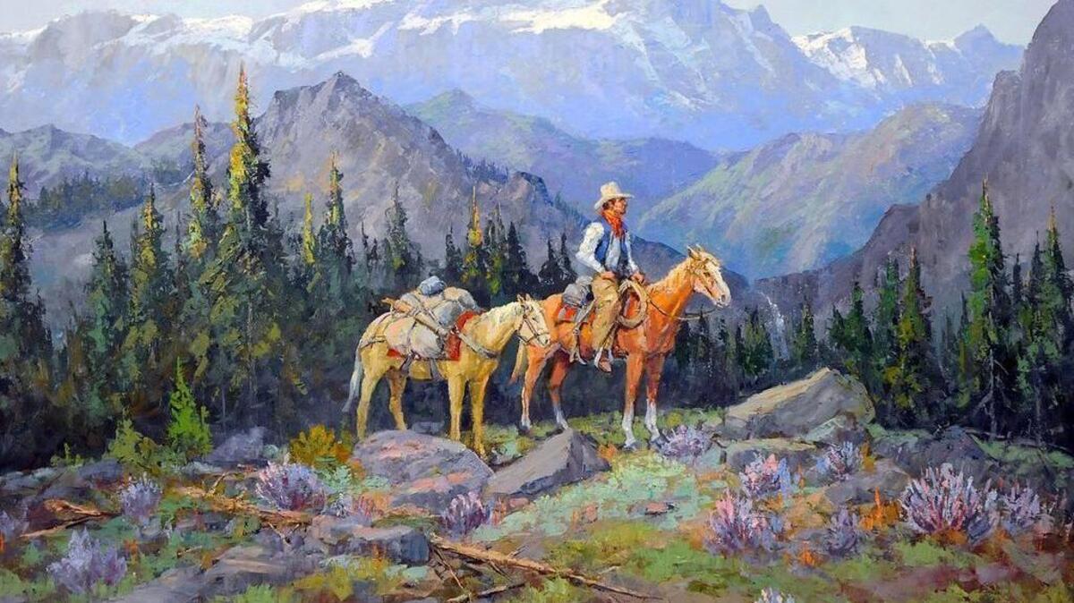 “Solitude” by Tacoma’s Western artist Fred Oldfield.
