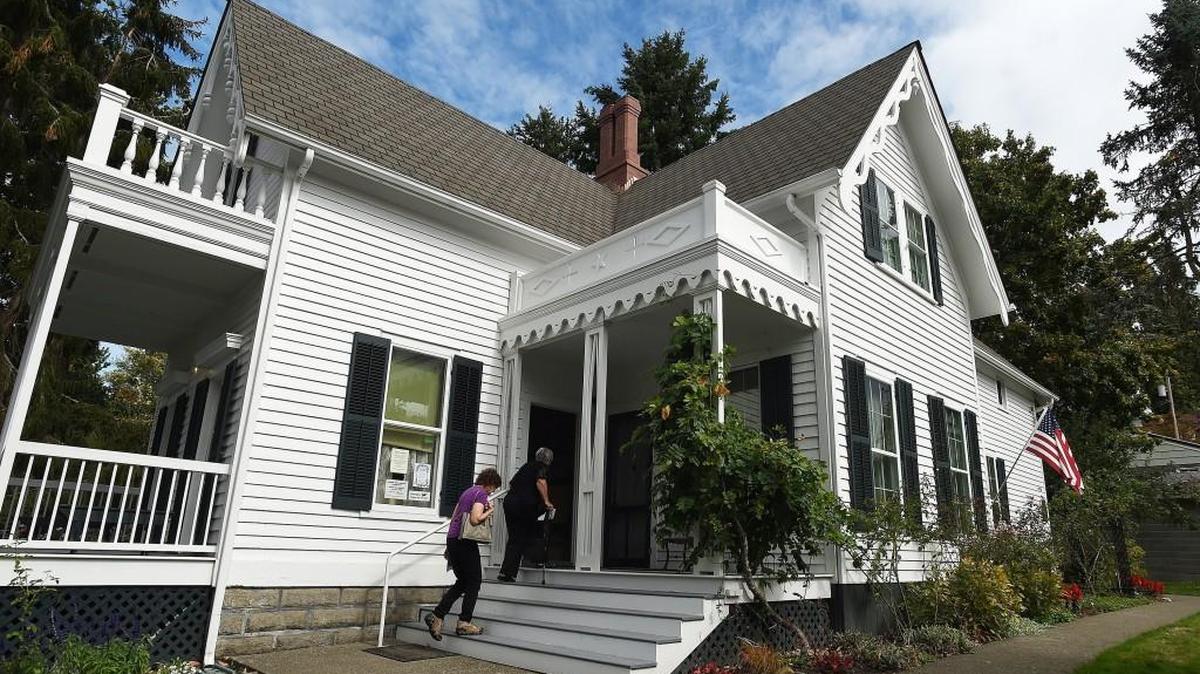 FILE PHOTO: A Thurston County Historic Preservation grant was used to repair and paint the porches at the Bigelow House. The house is on the Historic Homes Tour Dec. 4.