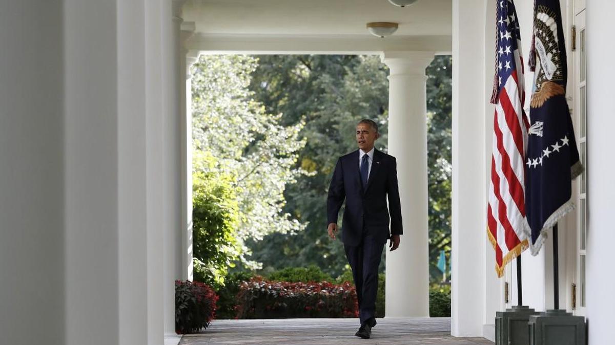 President Barack Obama walks from Oval Office to speak in the Rose Garden of the White House in Washington, Wednesday, Oct. 5, 2016. You can learn some White House recipes Tuesday at Bayview.