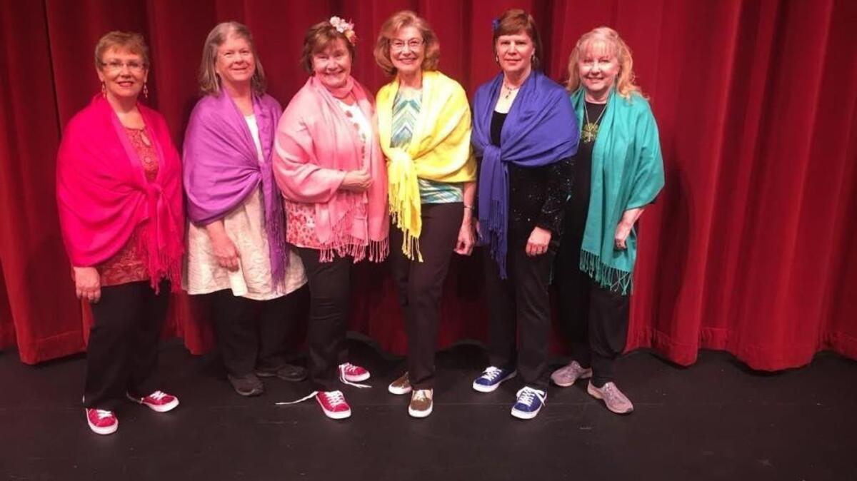 The Quintessential Ladies will rock the house with their rock ’n’ roll medley of mega-hits, including “I Get Around” by the Beach Boys, “The Twist” by Chubby Checker, “Sounds of Silence” by Simon and Garfunkel, and “Hey Jude” by the Beatles at Sunday’s “A Really Big Shoe 11” at the Washington Center.