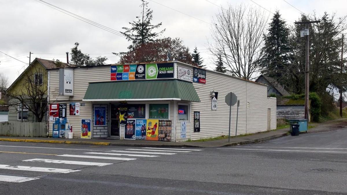 The current Puget Pantry at 1100 Puget Street NE in Olympia. A new Fresh Market with apartments above has been proposed for an empty lot on the southeast corner of the intersection there, with the Puget Pantry slated to be remodeled into a restaurant and lounge.