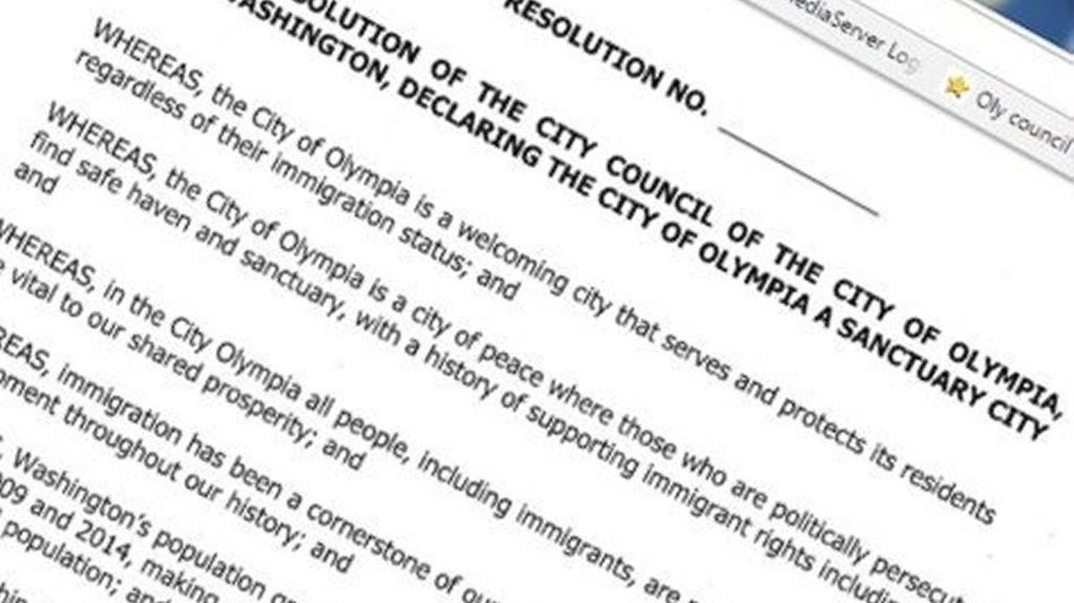 The Olympia City Council unanimously approved the resolution Tuesday, Dec. 13.