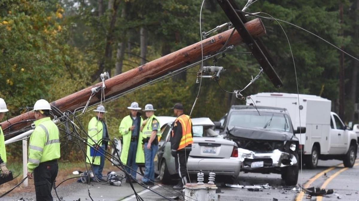 
Two people were killed Wednesday in a crash on Highway 510 near Rockcress Drive Southeast in Lacey.
