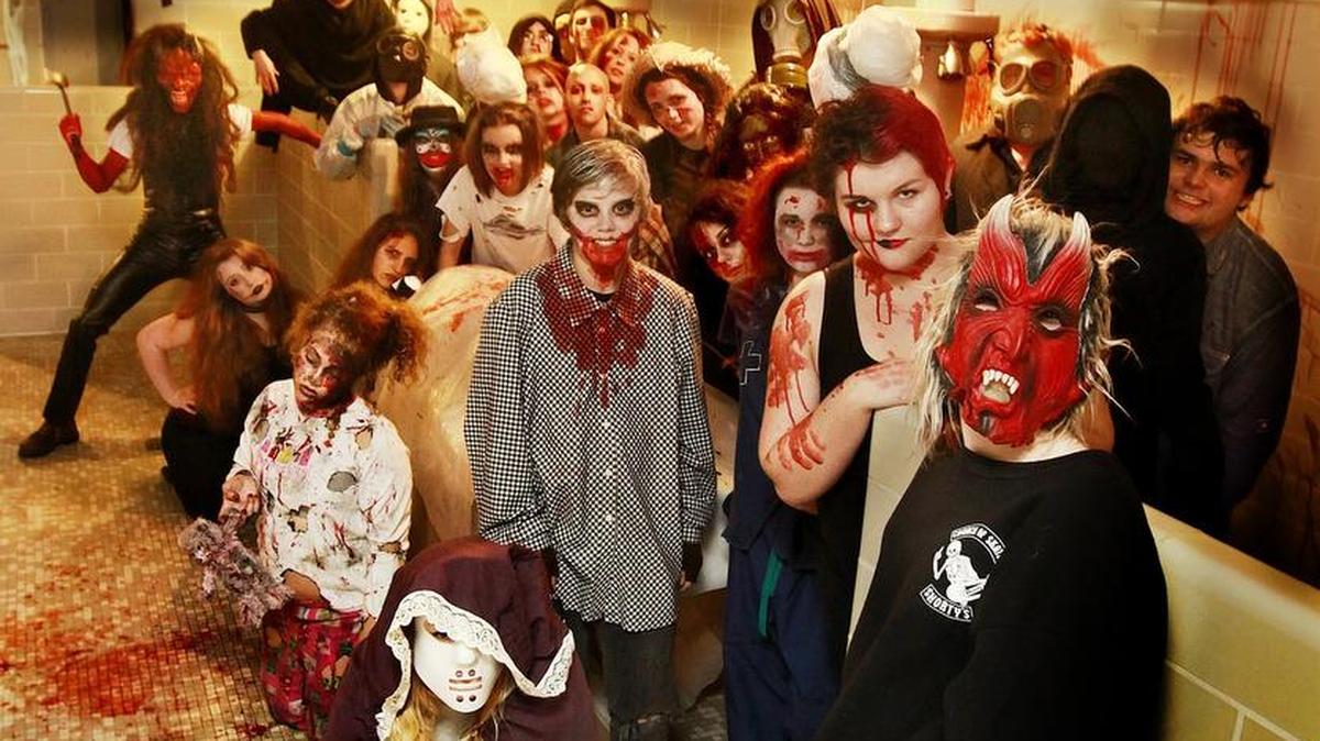 Students at Avanti High School in Olympia will once again become goblins and ghouls when their Haunted School opens Friday.
