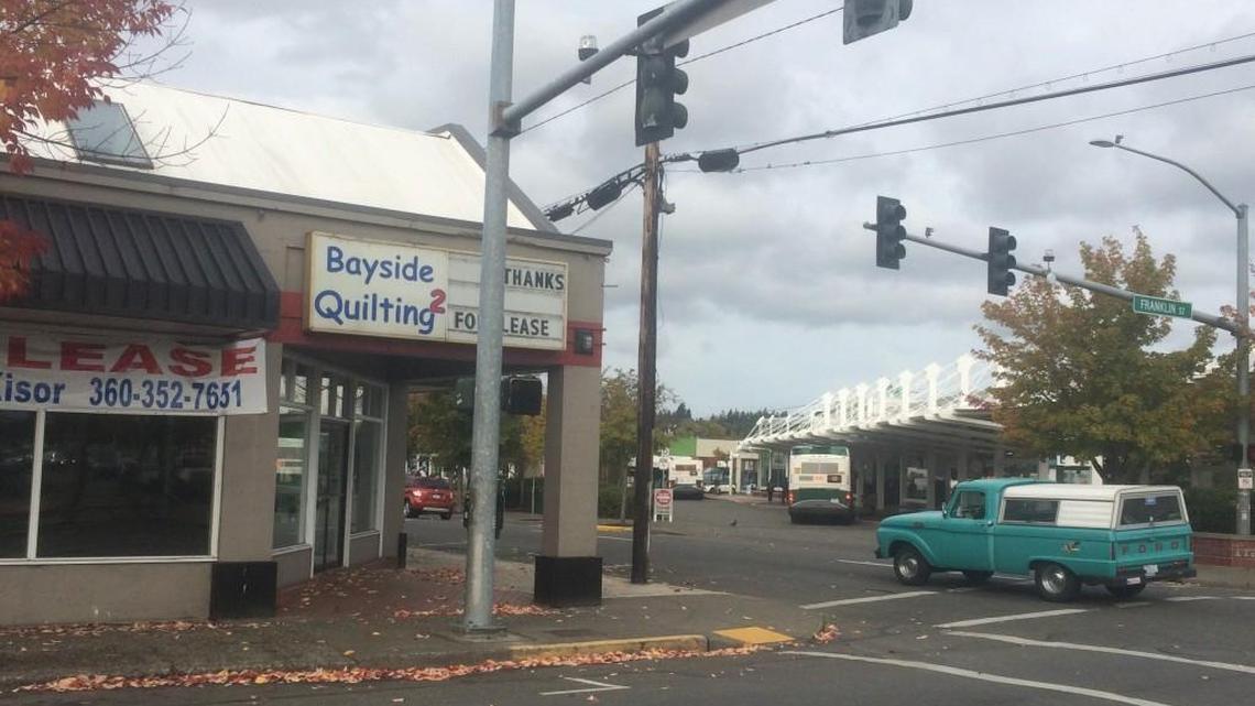 Negotiations are in the works for the future Providence Care Center to lease the former Bayside Quilting site at 225 State Ave. NE, across the street from the Olympia Transit Center.