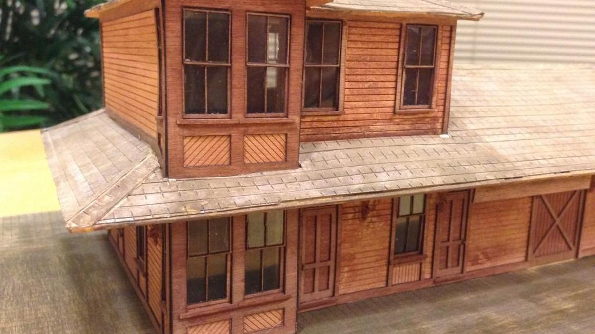 A model of the replica train depot was shown to Lacey City Council on Thursday. The city wants to build the depot near its future Lacey museum site.