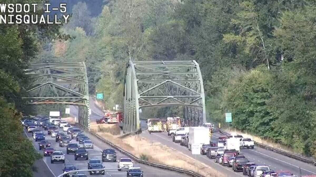 Fatal incident closes I-5 near Nisqually River Bridge, State Patrol says