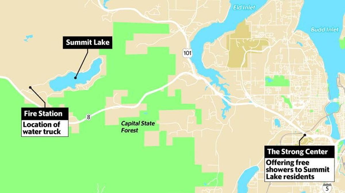 Summit Lake remains closed due to a toxic algae bloom.