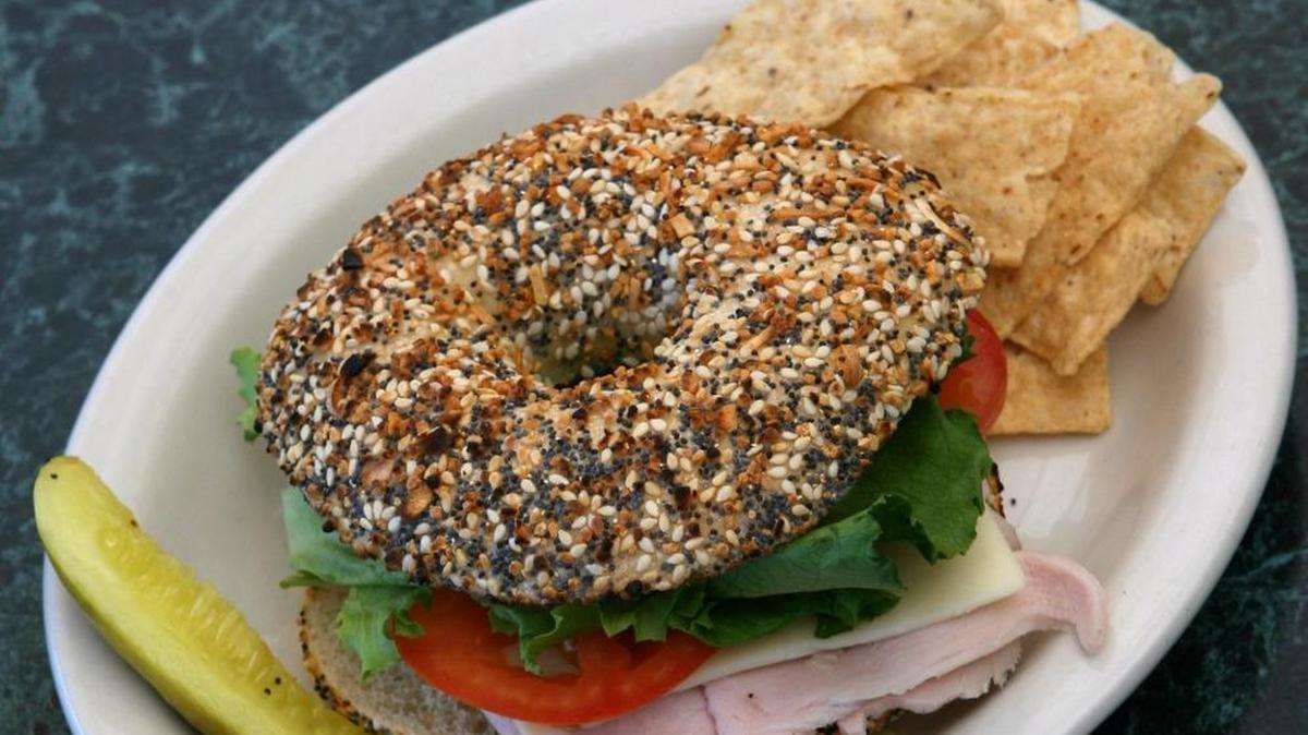 The turkey bagel sandwich at Bagel Brothers was a customer favorite. The bakery and deli will close this weekend after more than two decades in business.