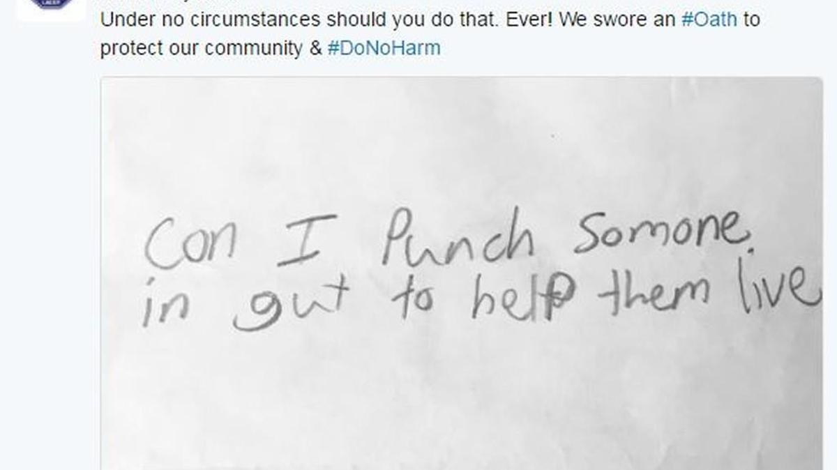 Lacey firefighter answer Komachin Middle School students’ burning questions on Twitter.