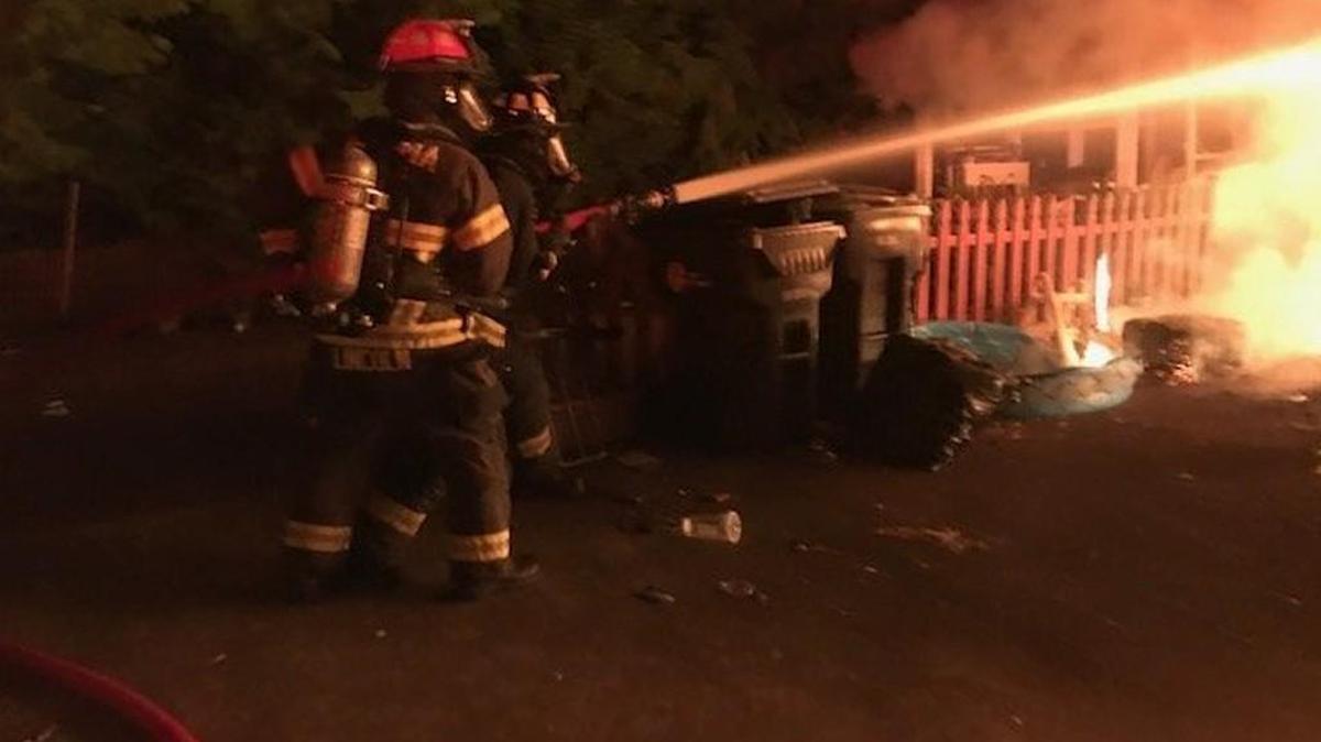 Olympia fire crews were dispatched to the 1500 block of Fir Street Northeast early Sunday morning.