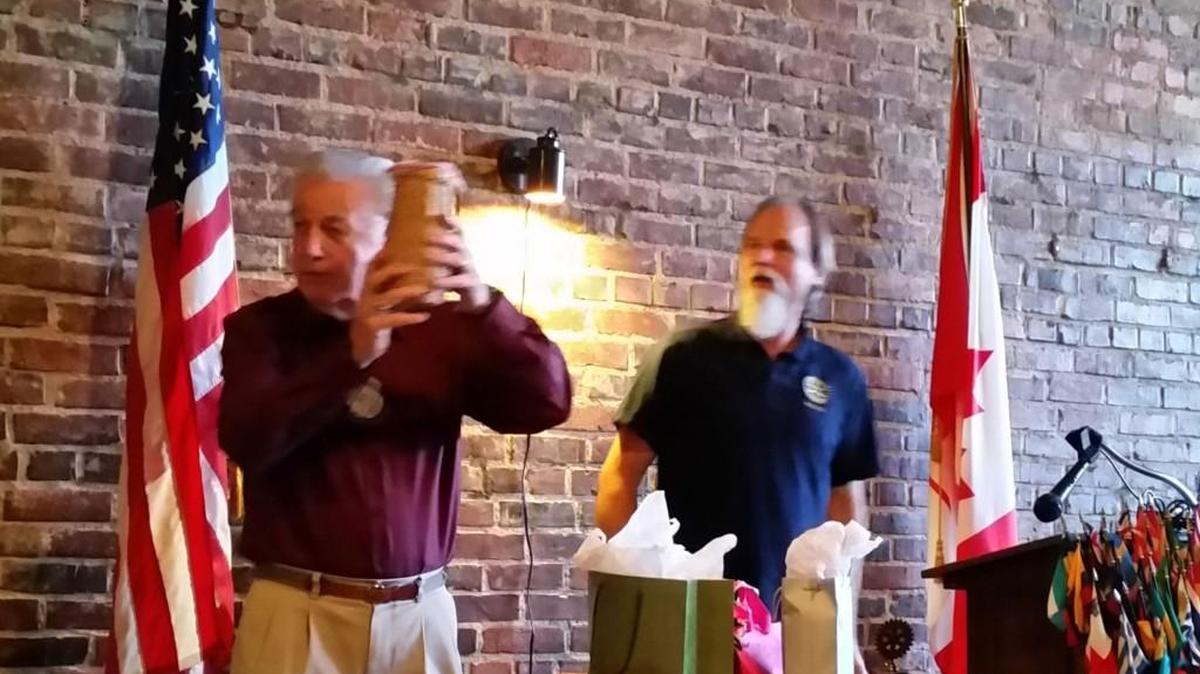Shelton Rotary recently raised money through its White Elephant Auction for the Christmas Giving Program.