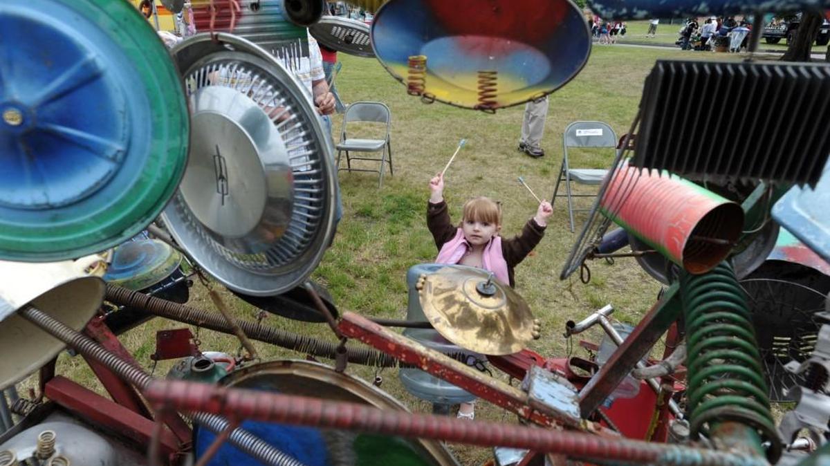 Lillie Johnston, 2, is ready for impromptu percussion at Joint Base Lewis-McChord’s Freedom Fest on July 4, 2010. JBLM announced Tuesday that this year’s event will not be open to the general public.
