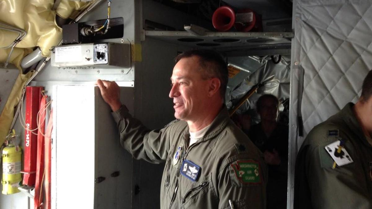 
Lt. Col. Thorne Tibbitts flies KC-135 refueling tankers for the Air National Guard out of Fairchild Air Force Base in Spokane.
