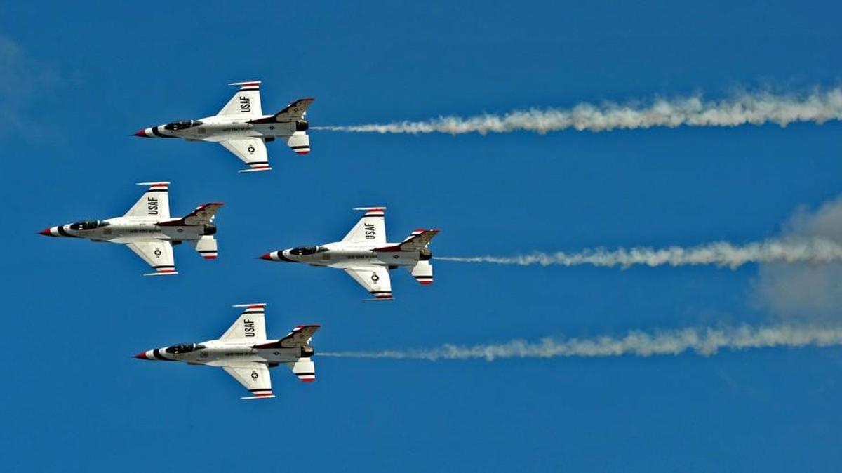 The U.S. Air Force Thunderbirds, which performed at the Air Expo 2012 at at Joint Base Lewis-McChord in July 2012, will return to the base in August for another show.