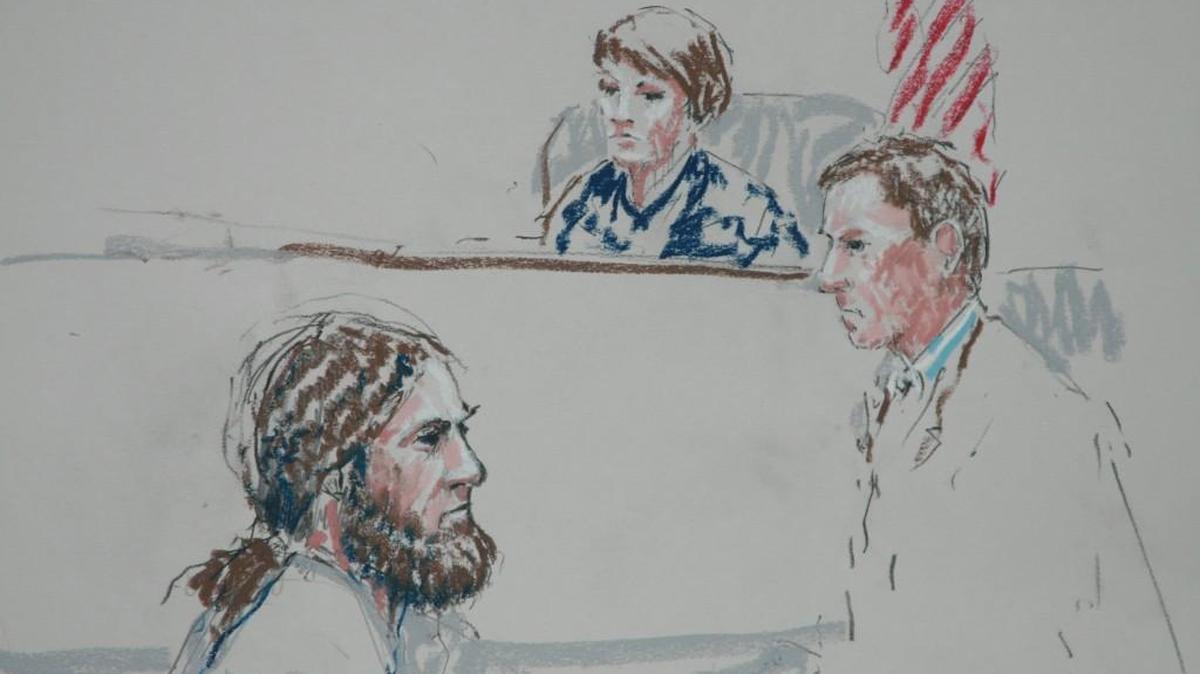 Daniel Franey is shown in in Federal Court in Tacoma on Monday.