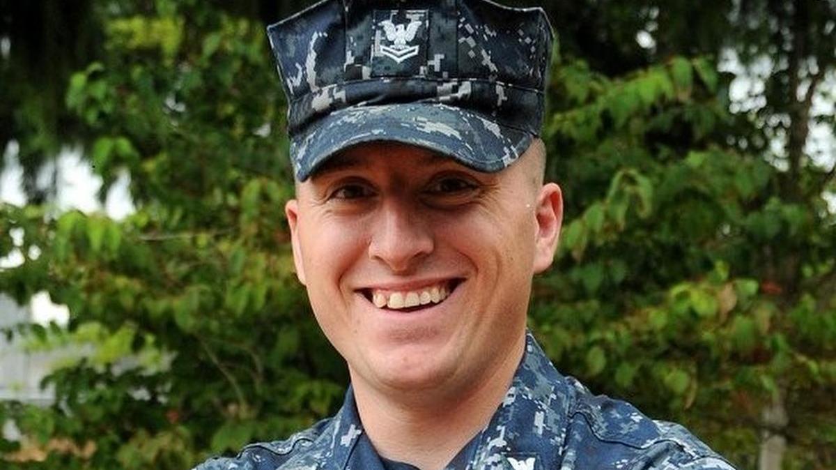 
Petty Officer 2nd Class Michael Farkas, a master-at-arms is a Navy reservist serving with Navy Reserve Naval Security Forces, Naval Base Kitsap in Bremerton.
