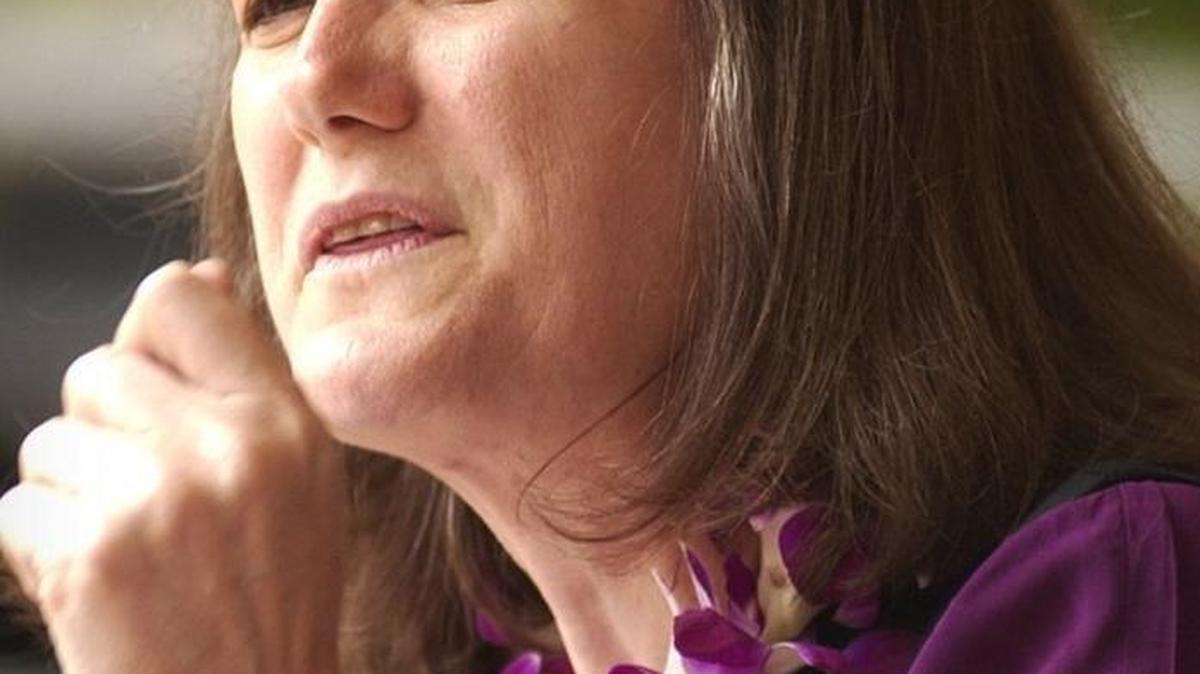Amy Goodman, graduation speaker at The Evergreen State College in 2003, returns for a speech this week.