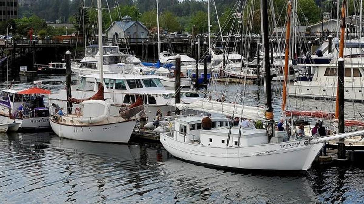 A light cloud cover coupled with comfortable temperatures brought out the Mother’s Day crowds Sunday at the Wooden Boat Fair along Olympia’s Percival Landing.