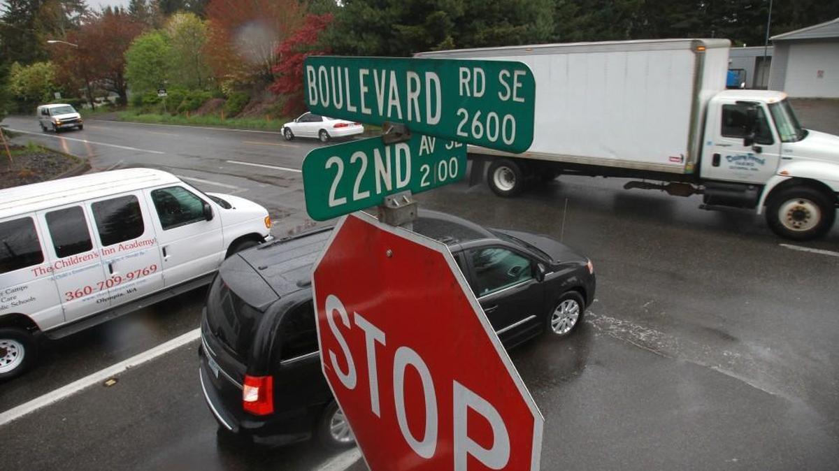 In 2014, the City of Olympia installed a new roundabout at the intersection of 22nd Avenue at Boulevard Road. The project was funded by the Olympia Transportation Benefit District, which charges a $20 fee for renewing vehicle license tabs.