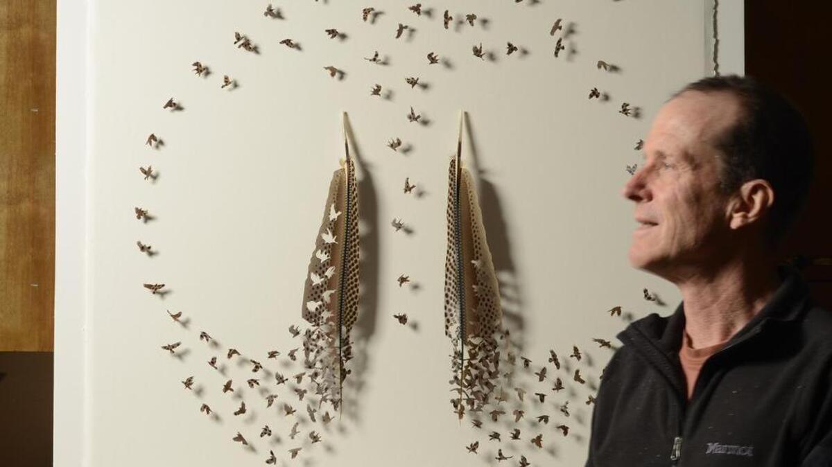 Feather artist Chris Maynard will talk about art and his work from 6-7 p.m. Thursday at Childhood’s End Gallery.