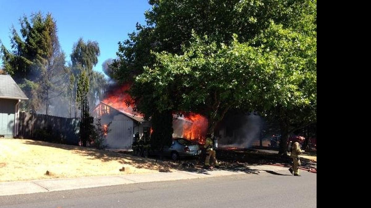 
Lacey Fire District 3 tweeted this photo of a house fire Wednesday afternoon in the Meadows neighborhood.
