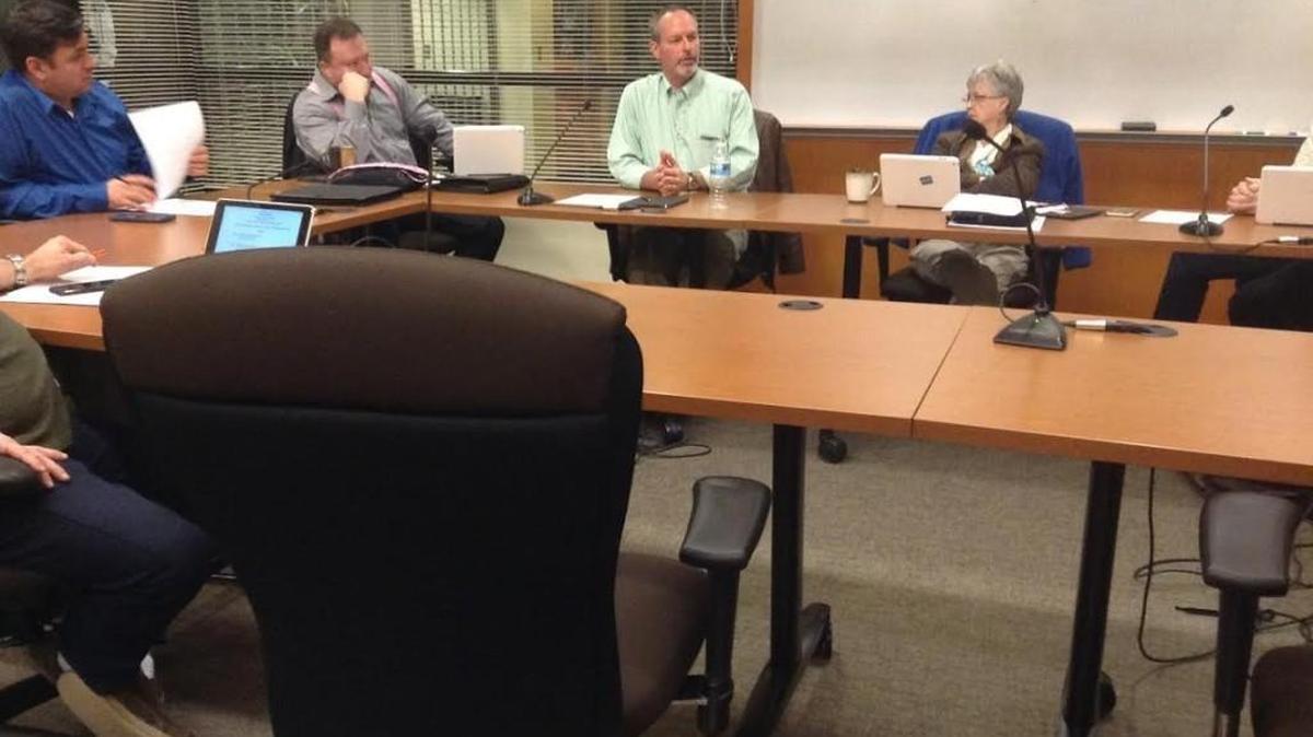 Lacey City Councilman Jeff Gadman speaks Thursday during a discussion about the council’s upcoming retreat. It is set for April 22 at the Lacey campus of South Puget Sound Community College.