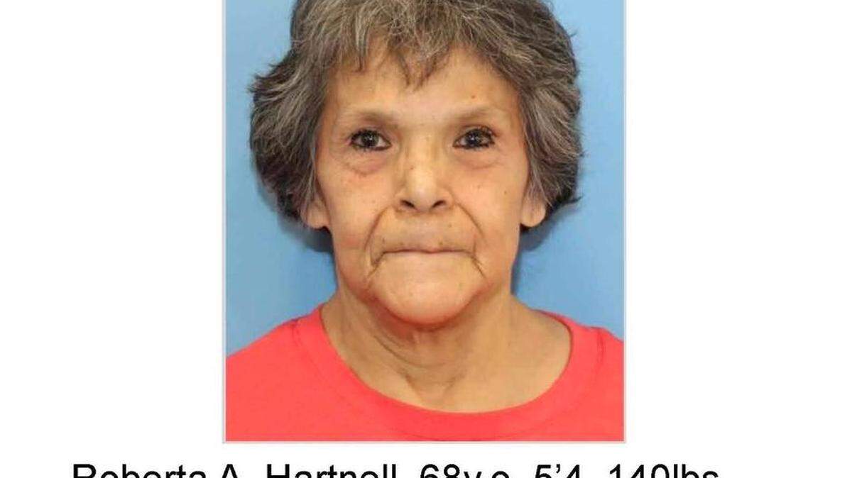Roberta A. Hartnell, 68, went missing about 4 p.m. Oct. 21 from her adult family home in Tumwater.