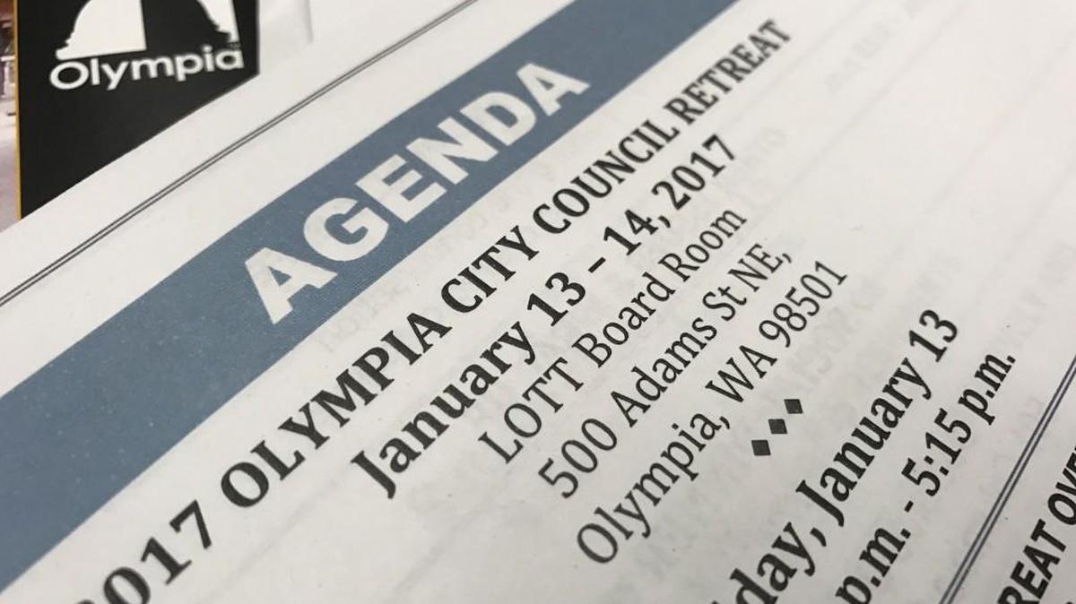 Housing and public safety led the list of discussion topics Friday during the first day of the Olympia City Council’s annual two-day planning retreat. The retreat is being held at the LOTT board room, 500 Adams St. NE and will continue 9 a.m. to 2 p.m. Saturday to discuss better council camaraderie, council committee assignments, and a review of 2016’s economic development highlights. The council also will take a lunchtime walking tour of the downtown core.