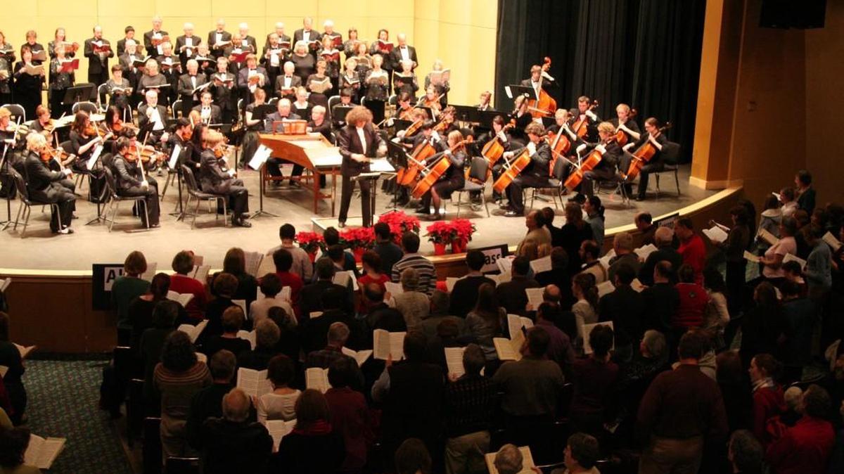 You can sing along with Handel’s Messiah at 7 p.m. Monday at the Washington Center for the Performing Arts.