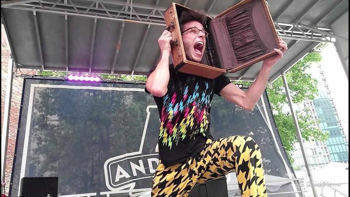 Alex Zerbe of America's Got Talent will juggle bowling balls and flaming torches, and slice vegetables in half with a flying playing card, at the Olympia Timberland Library on Thursday.