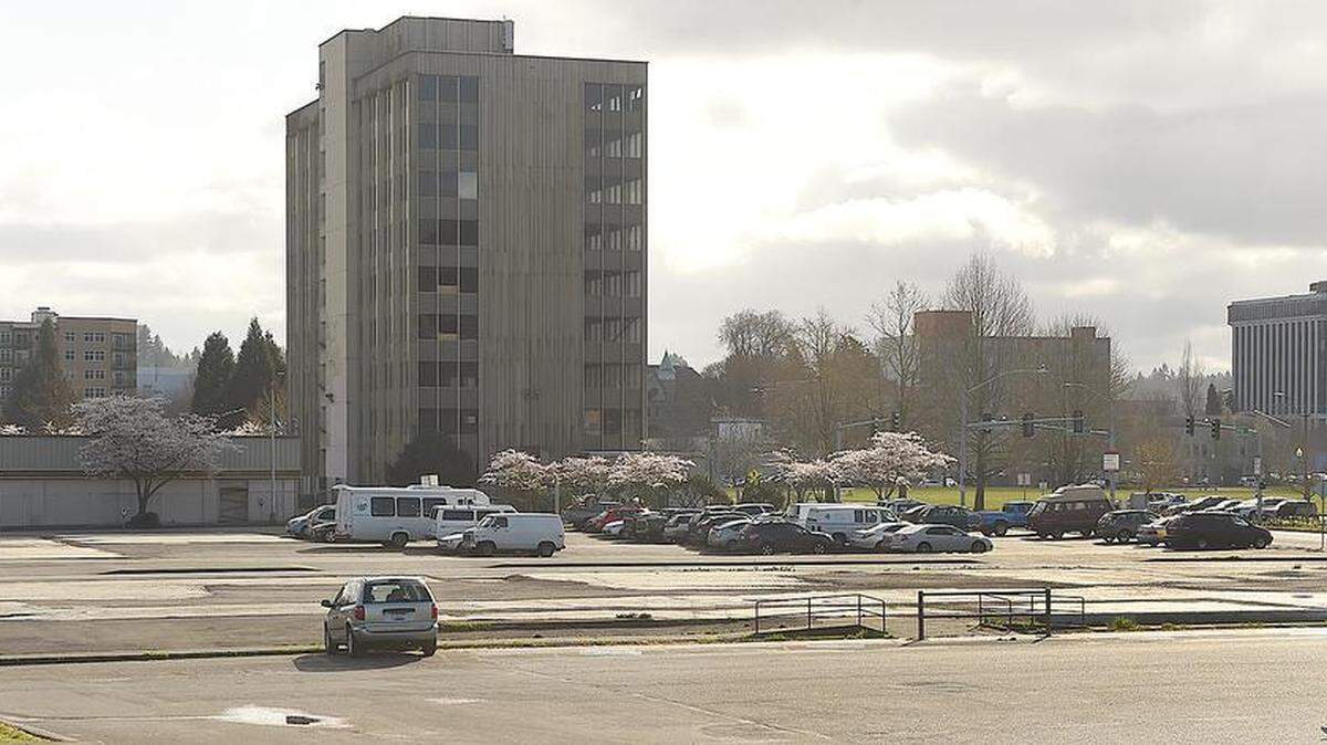Construction could start as early as mid-April on land near downtown Olympia where the city tore down two buildings back in 2015.