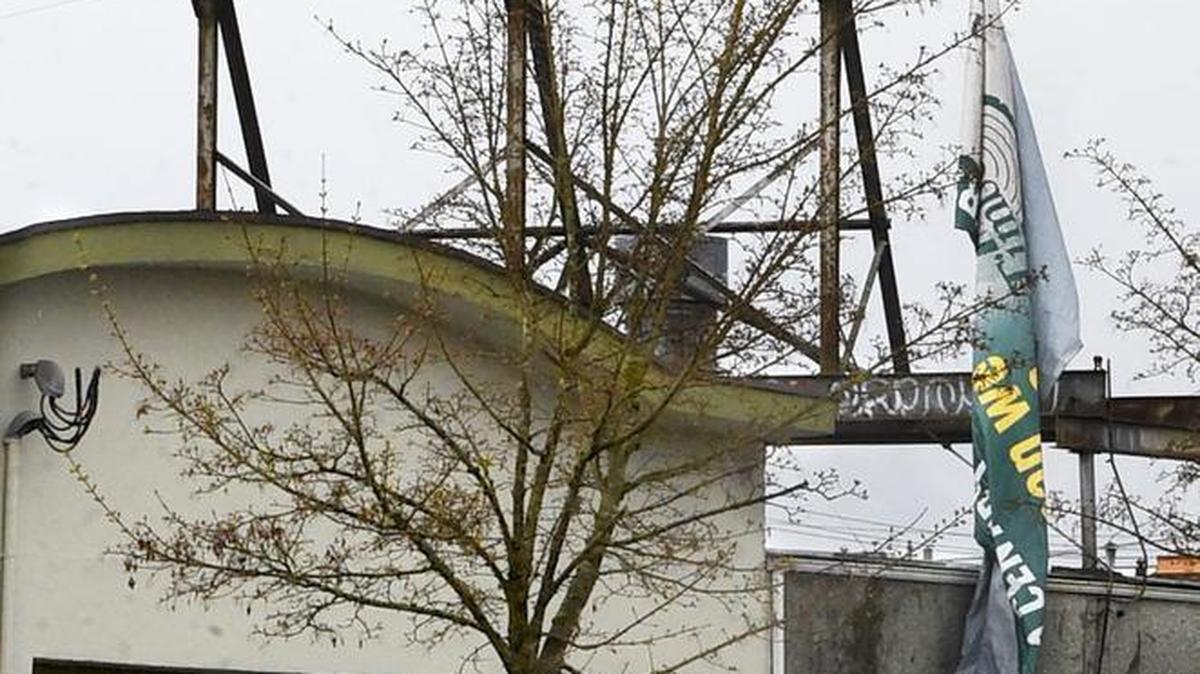 Blustery winds and rain rolled in and out of the South Sound on Sunday, most likely claiming this tattered billboard signage off Olympia’s State Avenue near Chestnut Street.