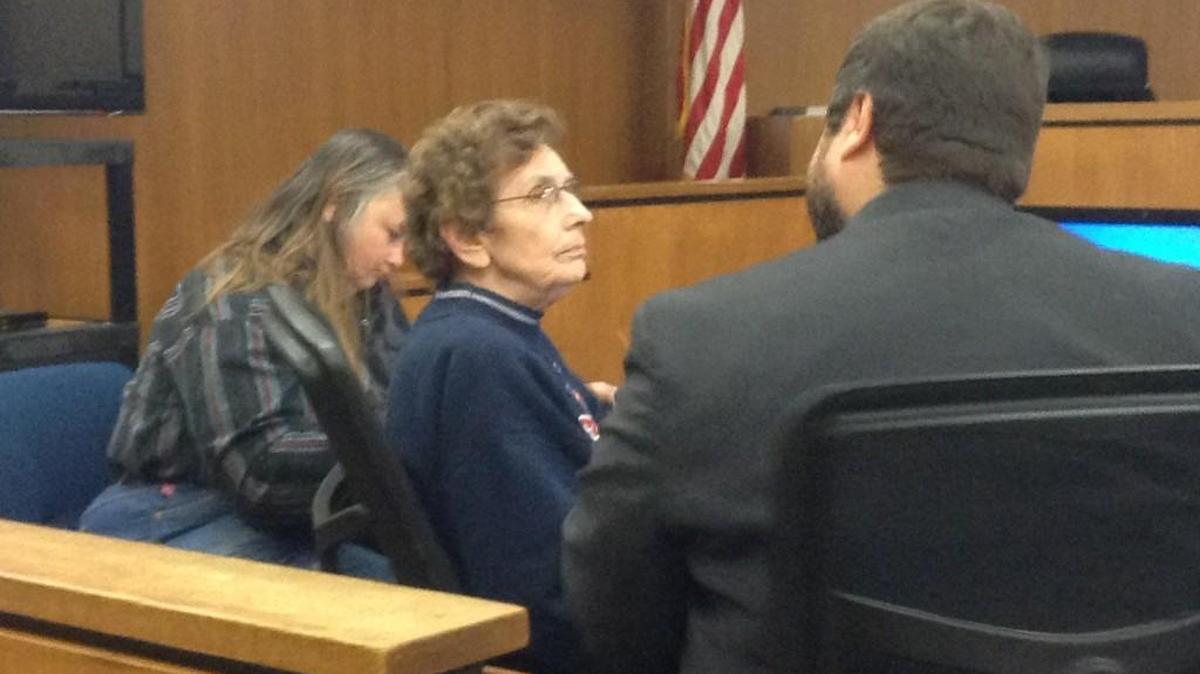 Debbie Lattin (left), Carolyn Lattin and attorney, Justin Kover, appeared in Thurston County District Court on Wednesday in their ongoing animal abuse case.