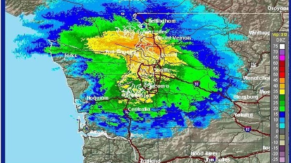 Today’s forecast for the Olympia-area calls for rain that’s heavy at times, according to the National Weather Service in Seattle.