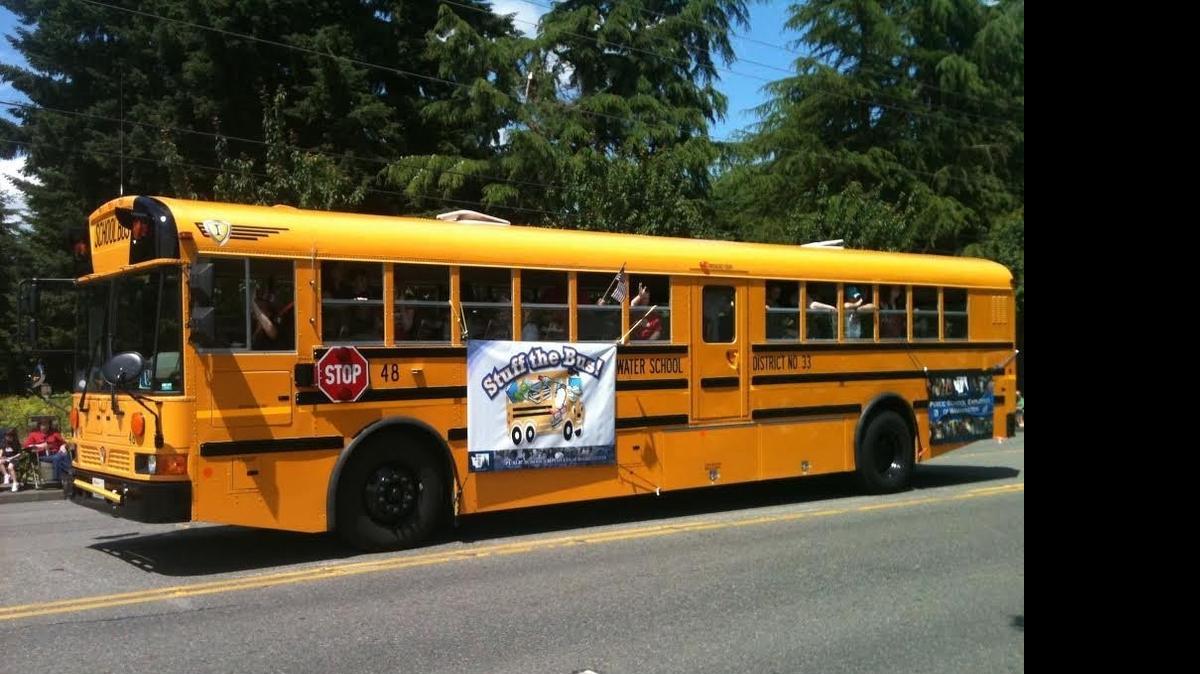
The annual “Stuff the Bus” event for the Tumwater School District will be on Saturday. Organizers hope to fill a bus with school supplies and other donations for local charities.
