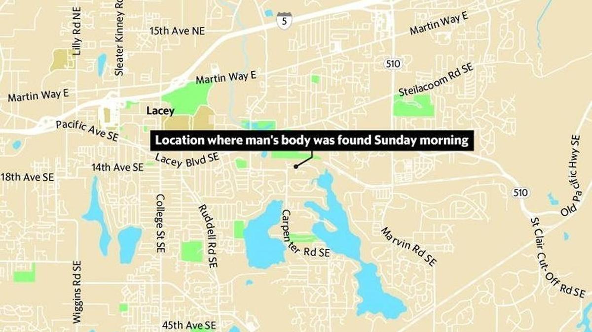 The body of a 28-year-old man was found Sunday morning in Lacey.