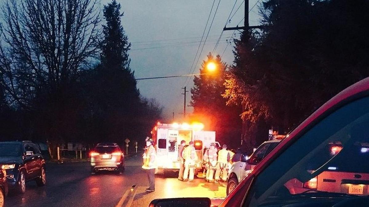 A 34-year-old man was hit by a car early Saturday while walking on Old Pacific Highway near Lacey.
