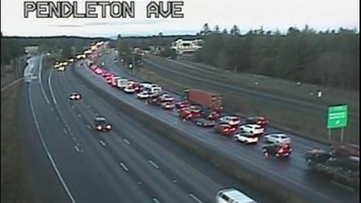 Traffic on I-5 southbound.