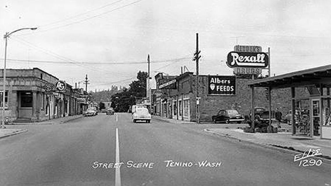 Here is what Tenino actually looked liked circa 1955.