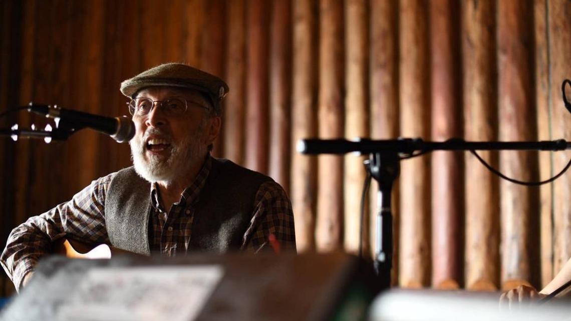Burt Meyer sings at a wedding in 2016. A number of memorial services are planned for Meyer, who died July 13 in Mount Rainier National Park.