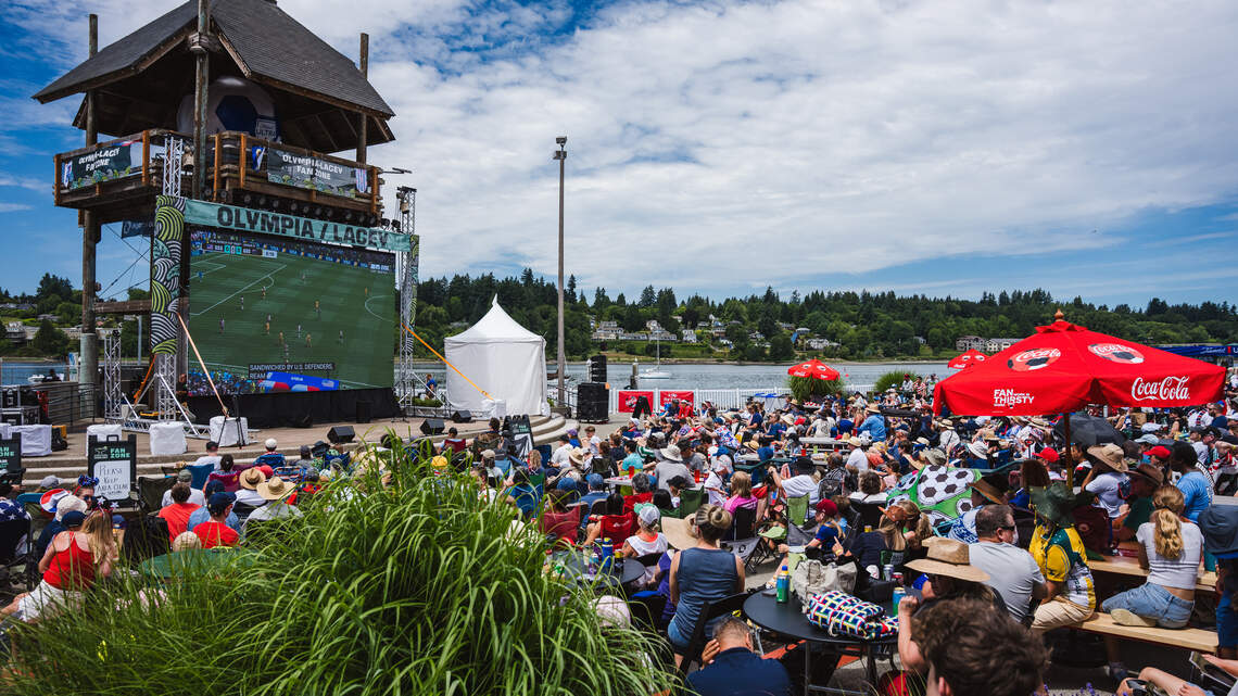 About 3,000 people attended first Olympia-Lacey Fan Zone. More matches this week